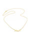 Mum Necklace From Gold Plated Silver With Zircon