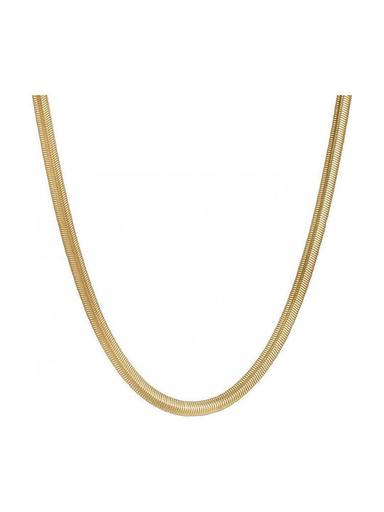 Κολιέ Luca Barra Χρυσό Ατσάλι Snake Chain 3mm Ck2123