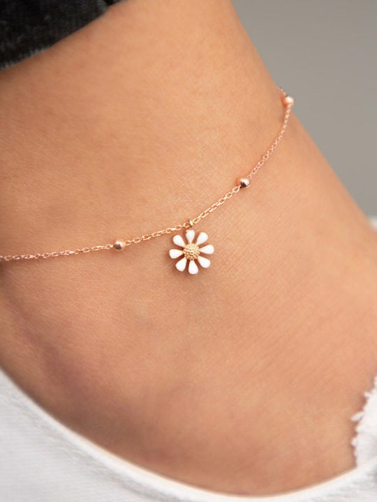 Elika Silver Βραχιόλι Ποδιού από Ασήμι 24cm