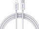 Benks Braided USB-C to Lightning Cable 27W Λευκό 2m