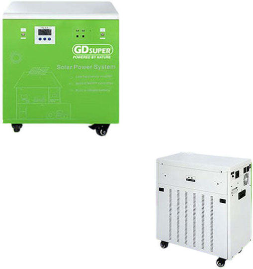Ηλιακό Σύστημα Ενέργειας 6000w Mppt 60a Μπαταρία Λιθίου 51.2v 200ah 6000w Solar Power System 60a Mppt 51.2v 200ah Lithium Battery
