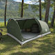 vidaXL Camping Tent Igloo Mountaineering Green ...