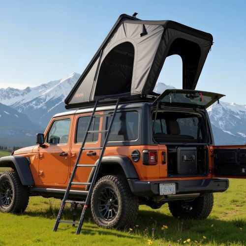 Vevor Cort Camping Pop Up Pentru Automobil Gri Cu Dublu Material