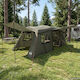 vidaXL Camping Tent Green with Double Cloth 4 S...