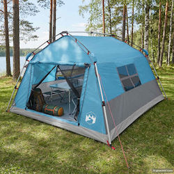 vidaXL Σκηνή Camping Pop Up Μπλε 4 Εποχών για 4...