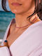 Ezera Choker Placat Cu Aur