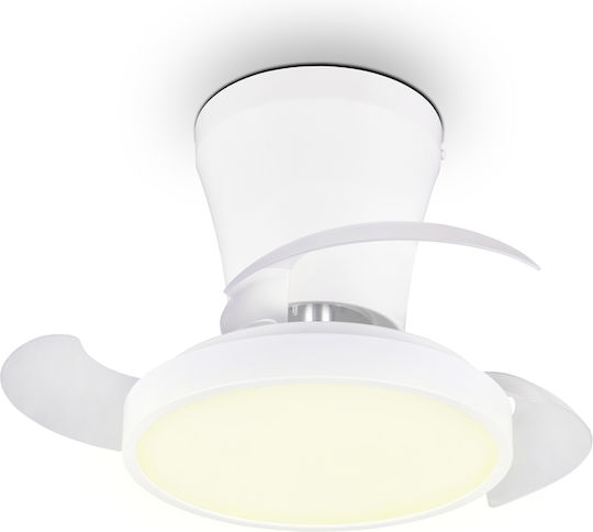 Trio Lighting Moss Ανεμιστήρας Οροφής 41cm με Φως Λευκός