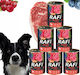 Rafi Nasses Hundefutter Dose Diät mit Rindfleisch ohne Getreide 6x400gr