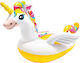 Saltea Gonflabilă Unicorn De Călărit 226 X 173 X 97 Cm Plutitor Pentru Piscină Ideal Pentru Plajă Piscină Albă