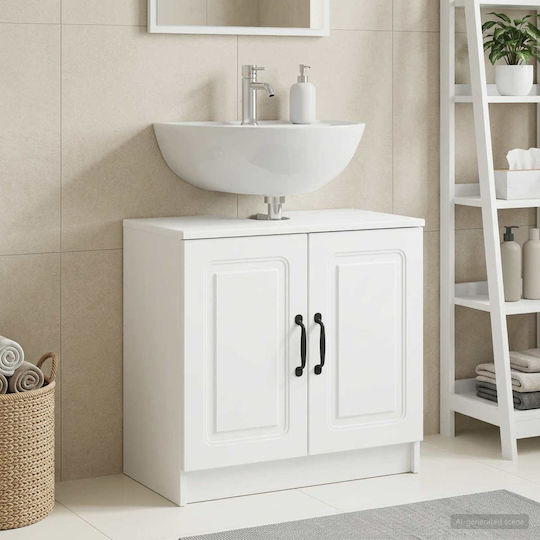 vidaXL Бял Плот без Мивка Ш59.5xД31.5xВ59cm