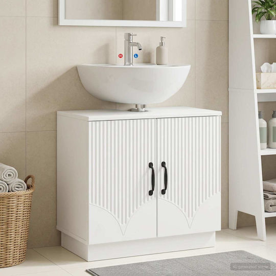 vidaXL Vanity Unit Without Sink W59.5xD31.5xH56cm White