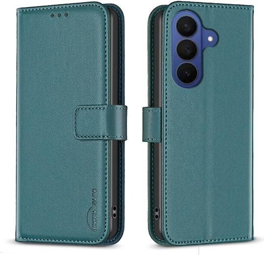 Θήκη Samsung Galaxy A27 5g Binfen Color Bf17 Flip Πορτοφόλι Συνθετικό Δέρμα Pu Tpu Πράσινο Wallet Stand