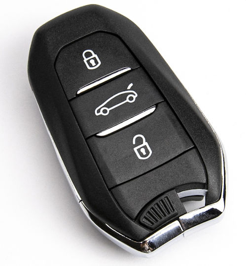 Techstar Husa Pentru Chei Auto 3 Butoane Compatibil Citroen C2 C3 C4 C5 Berlingo Jumper Jumpy Xsara Hu83 Blade