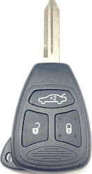Techstar 3-button Key Case Chrysler 300c Dodge Jeep – Compatible Cy24 Blade 2005–2008 Techstar 3-button Key Case Chrysler 300c Dodge Jeep – Compatible Cy24 Blade 2005–2008