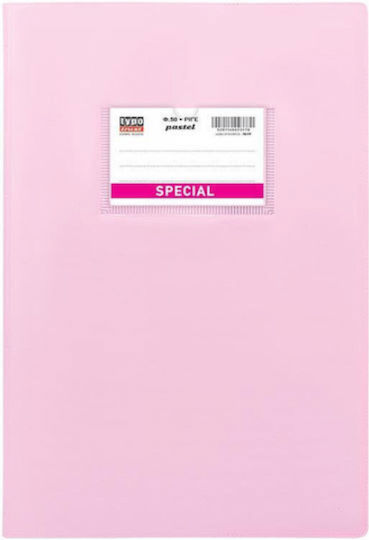 Typotrust Ruled Notebook B5 50 Paper Sheets Pastel Pink