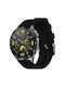 Λουράκι Nylon Canvas Silver Buckle Amazfit Bip 6 46mm 22mm Black