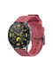 Λουράκι Nylon Canvas Silver Buckle Xiaomi Watch S4 47mm 22mm Red