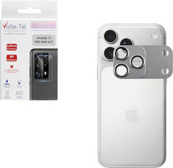Volte-Tel Glass Cover Защита на камерата Закалено стъкло Сребрист за iPhone 17 Pro Max Volte-Tel Glass Cover Защита на камерата Закалено стъкло Сребрист за iPhone 17 Pro Max