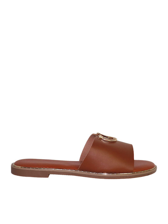 Bodoros Women's Flat Sandals Tabac Brown