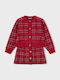Kinderbekleidungsset mit Rock und Wintermantel 2 Stück Rot