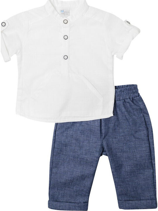 Kinderbekleidungssets mit Sommerhose 2 Stück Blau