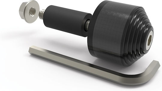 Oxford Carbon Handlebar Weights End 2 Black Color Set