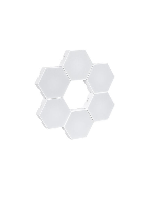 GloboStar Decorative LED RGB Light 6pcs 10.5x10.5x3cm