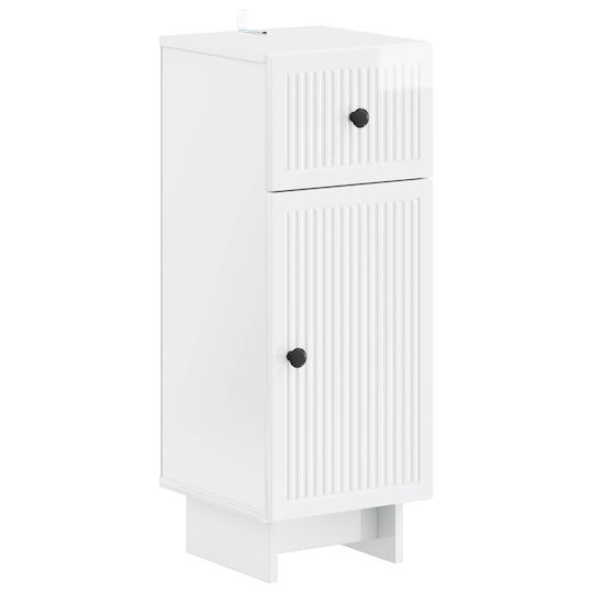 vidaXL Ede Бански шкаф 30x31x80cm Бял