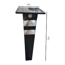 Lampă Solară de Pardoseală Coloană 2.5W cu Senzor de Mișcare Lampă Solară de Pardoseală Coloană 2.5W cu Senzor de Mișcare
