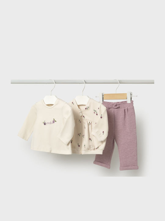 Mayoral Kids Tracksuit Set With Jacket Purple 3...