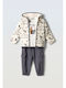 Kids Sweatpants Set White 3pcs