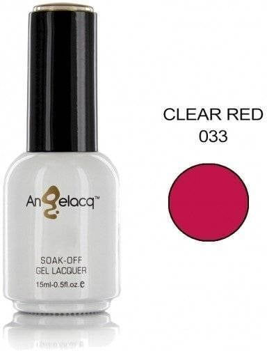 Angelacq Полутрайно Лак За Нокти Clear Червен 033 15мл