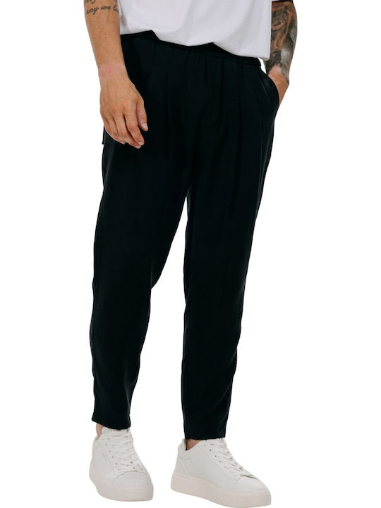 Men's Trousers Relaxed Fit Black
