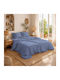 Dimcol Κουβέρτα Πικέ Υπέρδιπλη 255x270εκ. Classic Blue