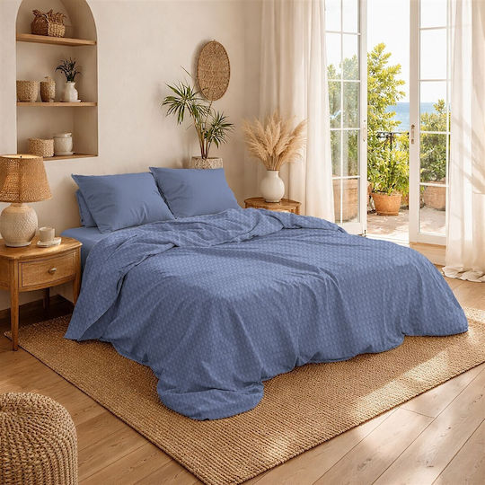 Dimcol Super Double 255x270cm Classic Blue
