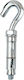 Metallic Detachable Screw Anchor Hook 8x67