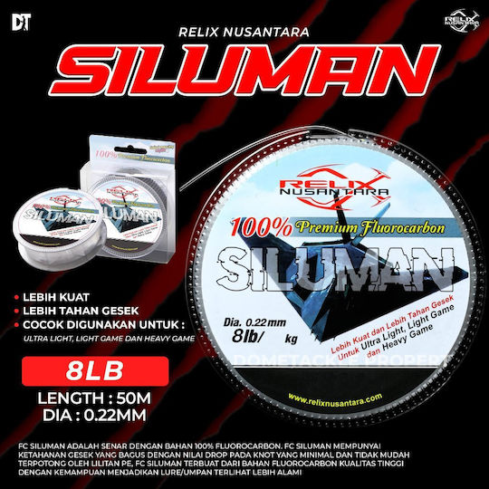 Fluorocarbon Siluman Relix Nusantara 0.22mm/3.7kg