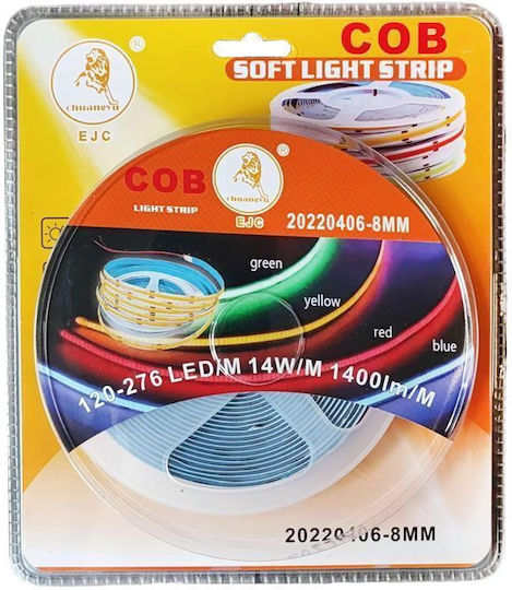EJC LED Strip Yellow Light 5m COB Type
