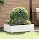 vidaXL Metallic Garden Hedge In White Colour 1m...