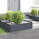 vidaXL Metallic Garden Hedge in Grey Colour 1m ...