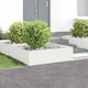 vidaXL Metallic Garden Hedge in White Colour 1x...
