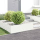 vidaXL Metallic Garden Hedge in White Colour 1m...