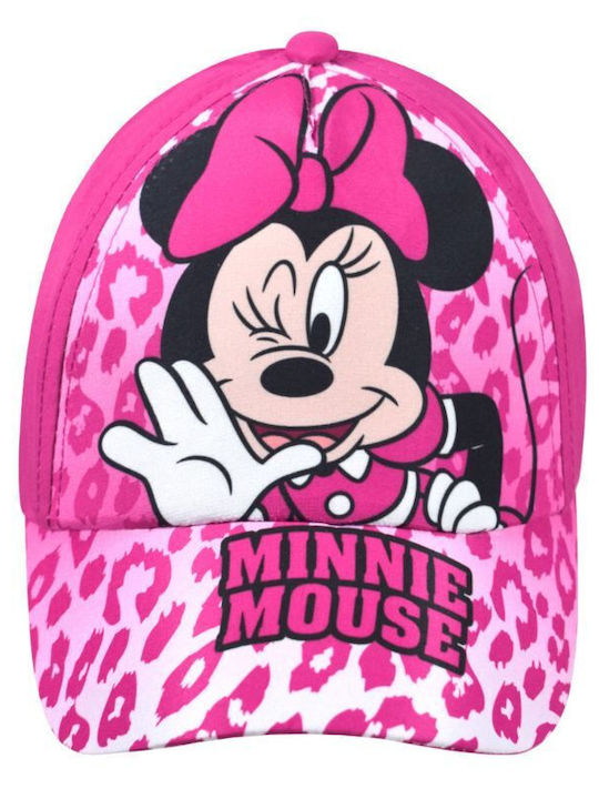 Stamion Kids' Hat Jockey Fabric Minnie Fuchsia D12980WR-Fusch