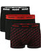 Herren Boxershorts Schwarz 3er Pack