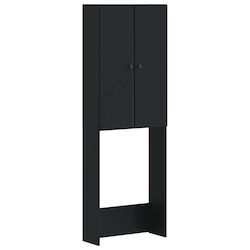 vidaXL Breda Ντουλάπι Μπάνιου 66x25.5x190cm Μαύρο