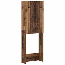 vidaXL Ede Ντουλάπι Μπάνιου 66x25.5x190cm Μαύρο