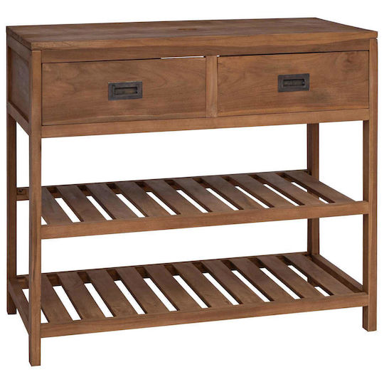 vidaXL vidaXL Badezimmerschrank Holz 90x45x75cm Weiß