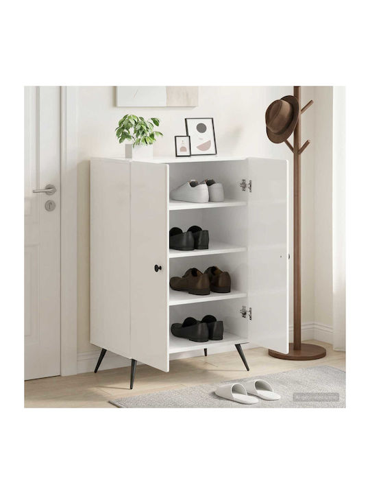 Breda Метален шкаф за обувки, Бял, Д59.5xШ39.5x...