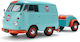 Volkswagen T1 Къс Ван Cool Kombi 2024 Gulf Oil Tribute Трейлър Светло Син Оранжев