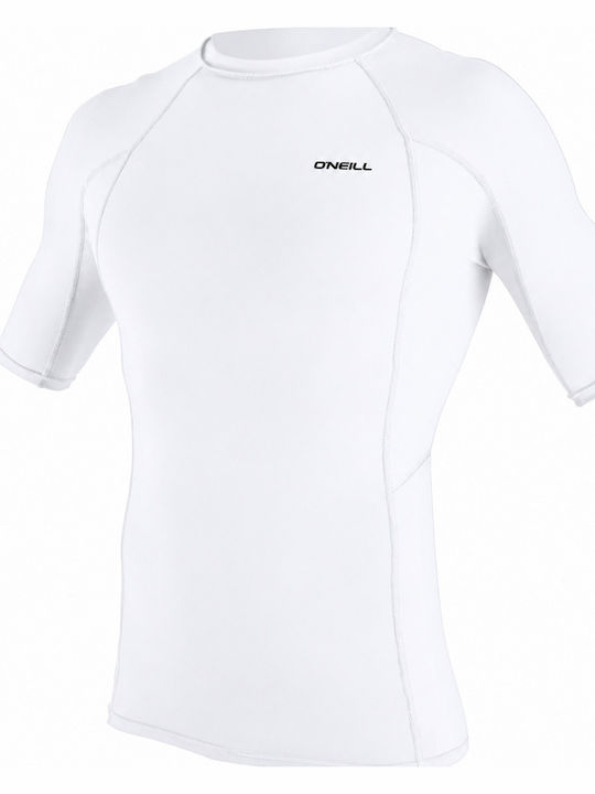O'Neill Skins UPF 50+ Männliche Kurzärmelige Sonnenschutzshirts Weiß